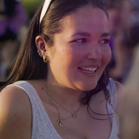 Woman smiling with a blurred background