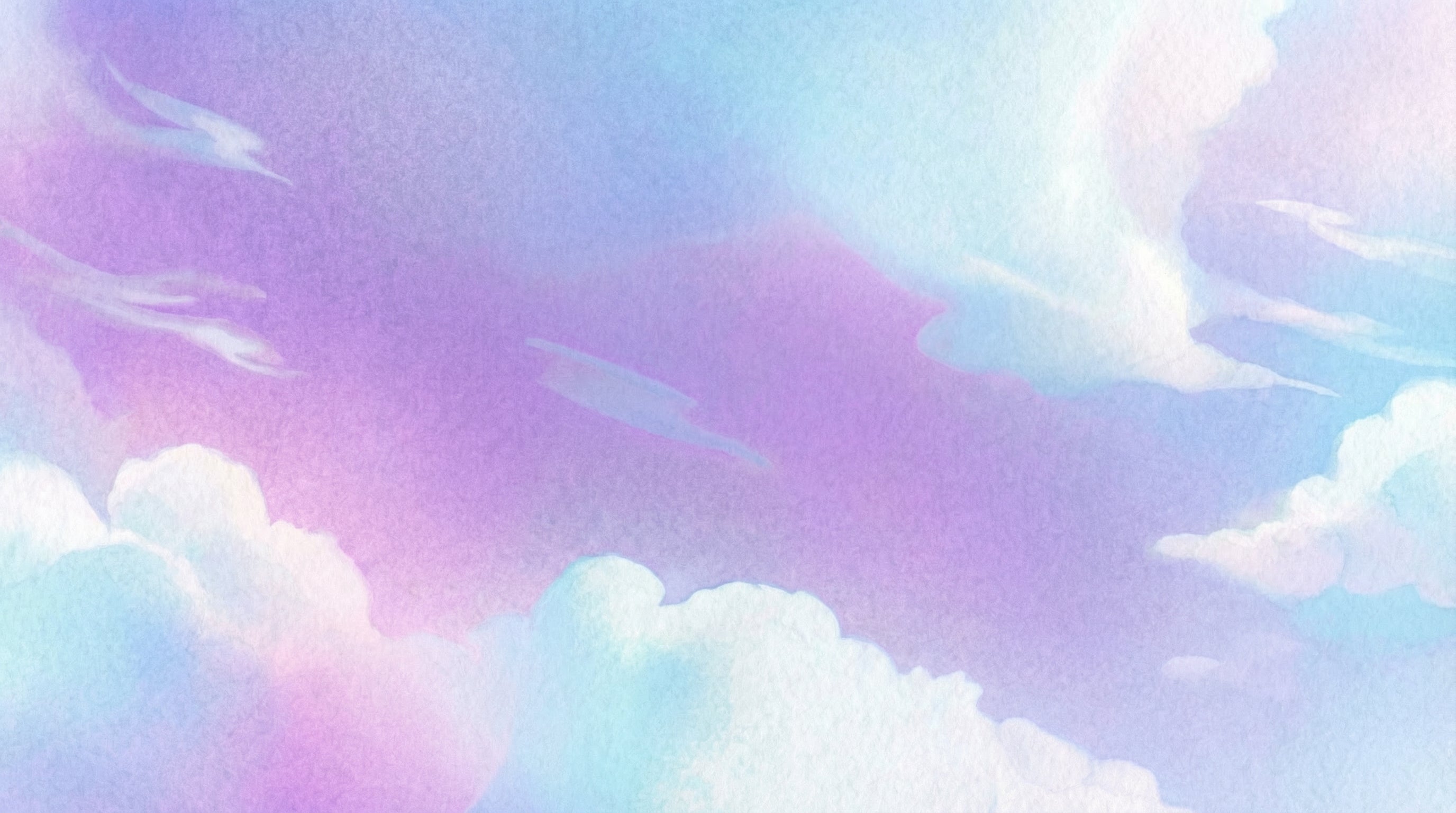 Pastel-colored sky with clouds