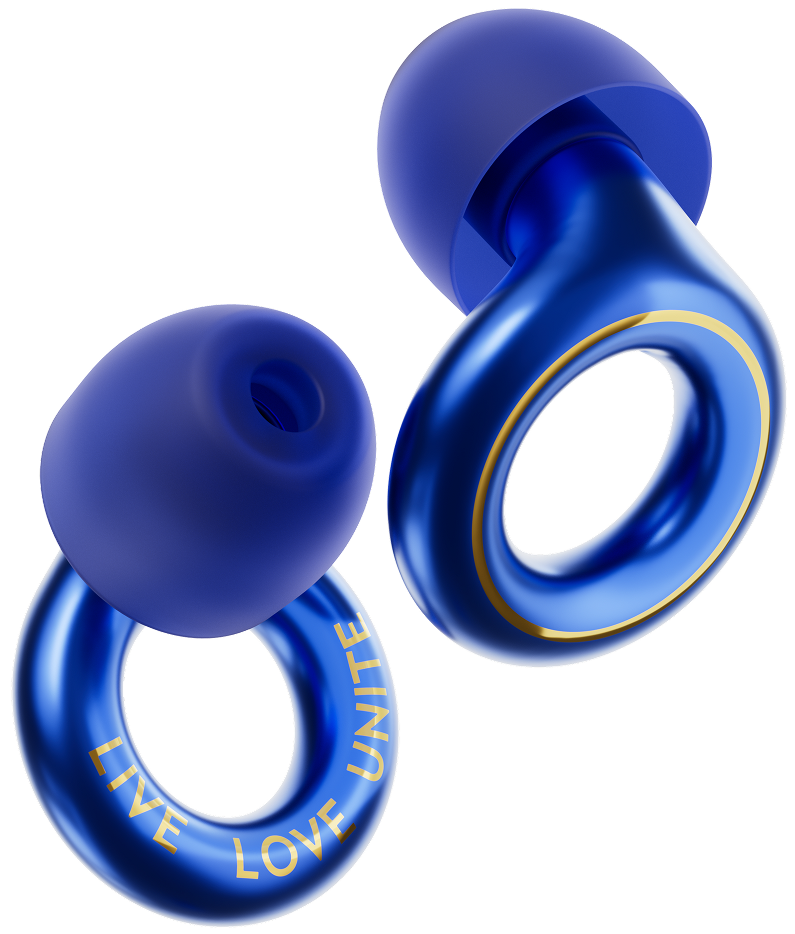 Blue consciencia Tomorrowland Partnership Loop Experience earplugs